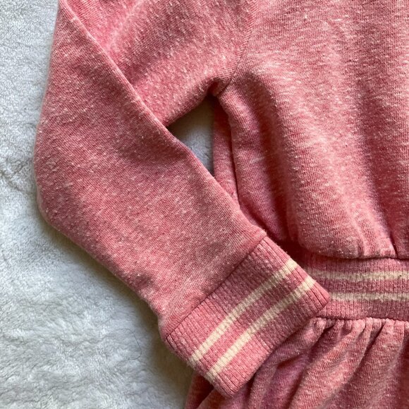 Joe Fresh 3T Long Sleeve Dress Pink Heathered Elastic Waist Kids Dress - Picture 5 of 16